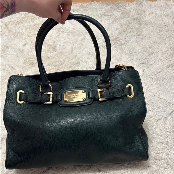Michael Kors Hamilton Satchel Hunter Green - Picture 1 of 15